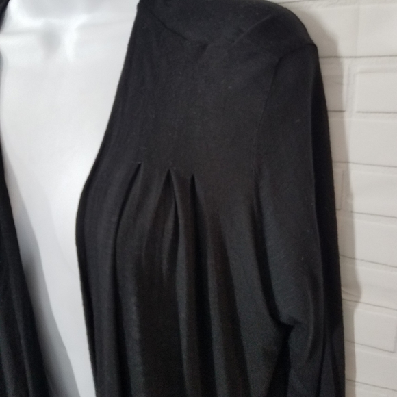 M&S Woman Black Open Cardigan Long Sleeve Top - Picture 2 of 5